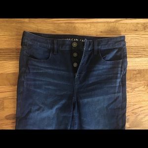 American Eagle, dark wash jeans, (n)ext level stretch